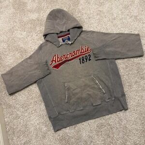 Y2K Vintage Abercrombie & Fitch Hoodie | Gray | Medium